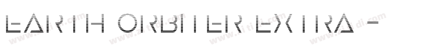 Earth Orbiter Extra 字体转换